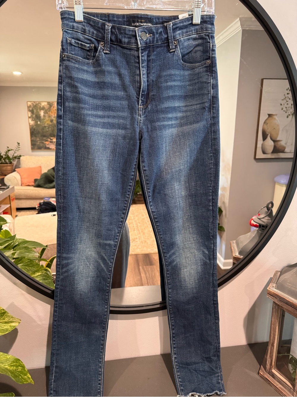 Lucky Brand Bridgette Skinny Women's Skinny Jeans in Medium Blue Wash